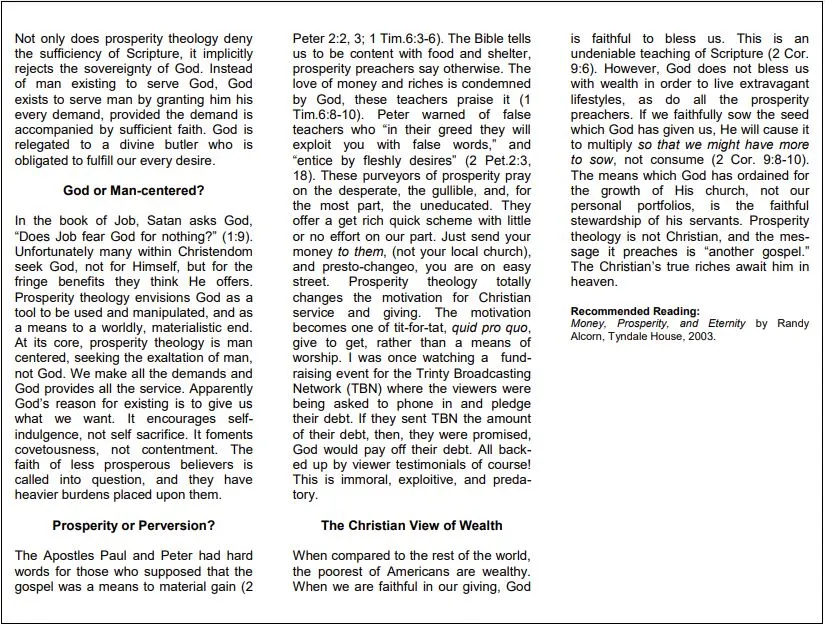 Hilltop Bible Church Position Papers, page 10