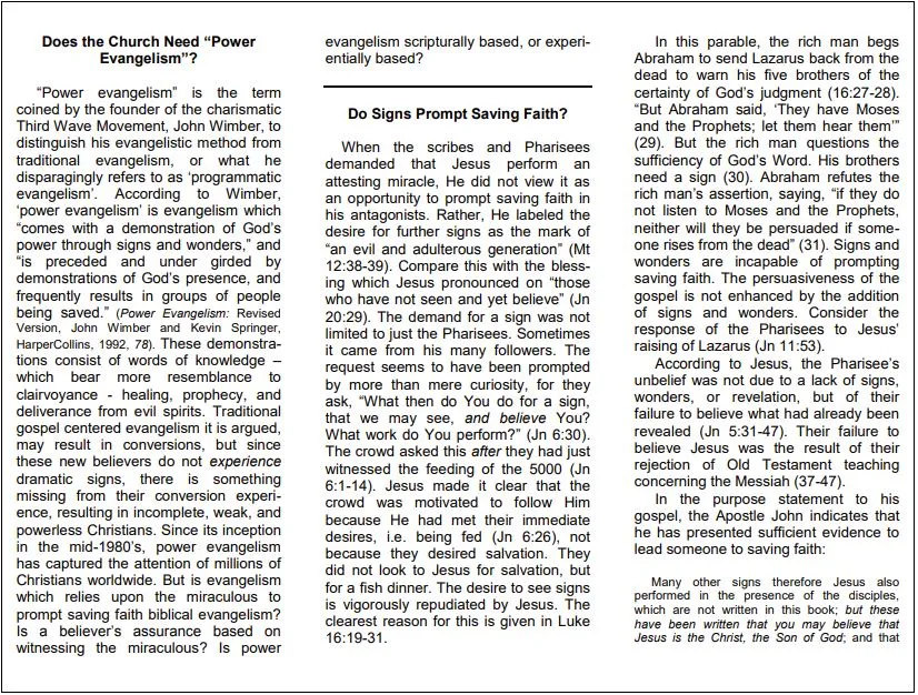 Hilltop Bible Church Position Papers, page 11