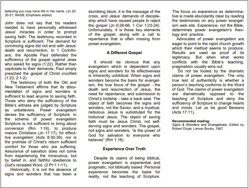 Hilltop Bible Church Position Papers, page 12