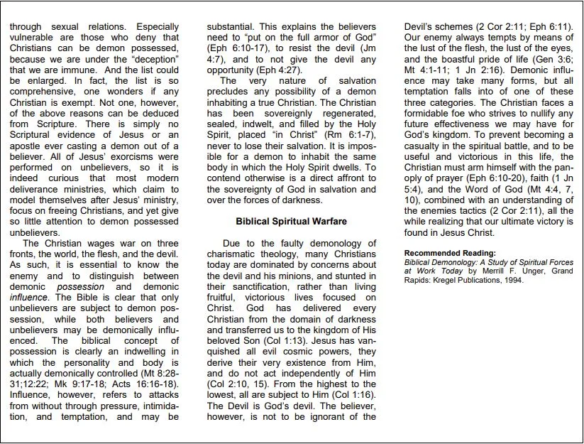 Hilltop Bible Church Position Papers, page 14