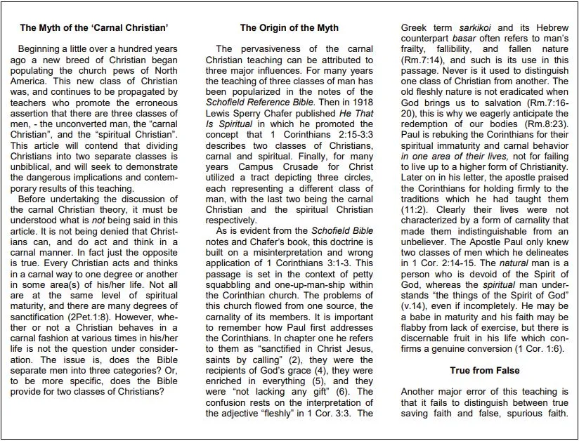 Hilltop Bible Church Position Papers, page 15