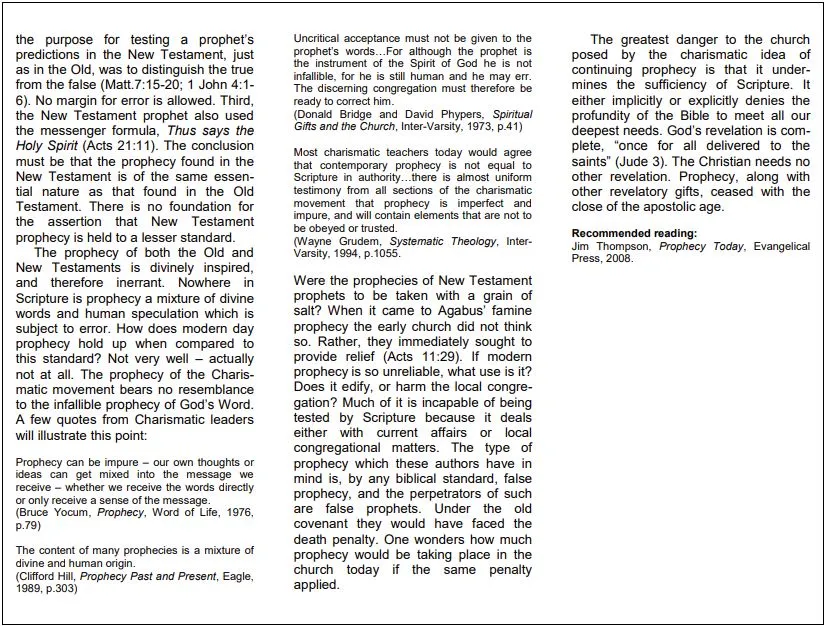 Hilltop Bible Church Position Papers, page 6